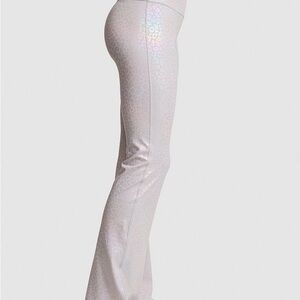 PINK Victoria's Secret Iridescent White Leggings